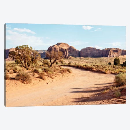 American West - Utah Desert Path Canvas Print #PHD2195} by Philippe Hugonnard Canvas Artwork