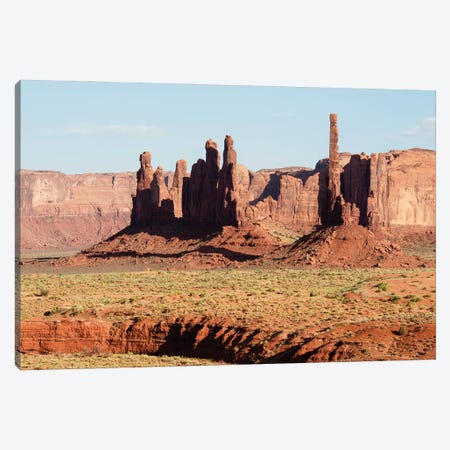American West - Monument Valley Tribal Park Vi Canvas Print #PHD2225} by Philippe Hugonnard Canvas Wall Art