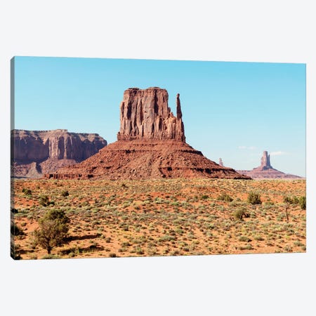 American West - West Mitten Butte Canvas Print #PHD2271} by Philippe Hugonnard Canvas Wall Art