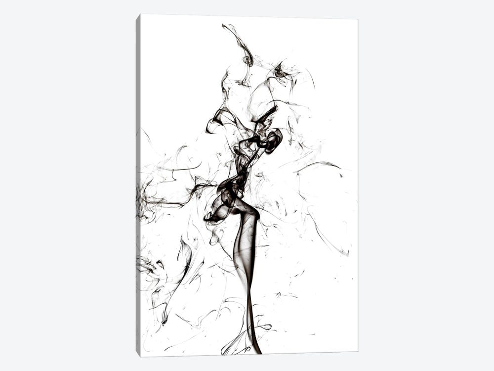 Abstract Black Smoke - The Dancer by Philippe Hugonnard 1-piece Canvas Art Print