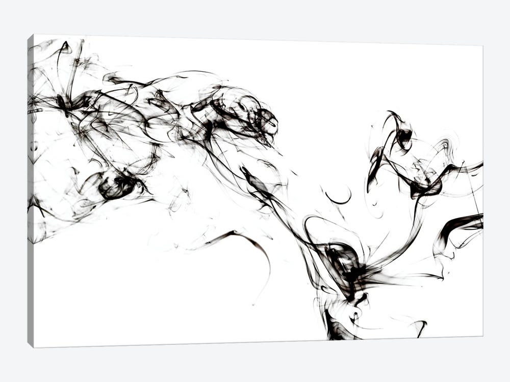 Abstract Black Smoke - Spirit Mood by Philippe Hugonnard 1-piece Canvas Wall Art