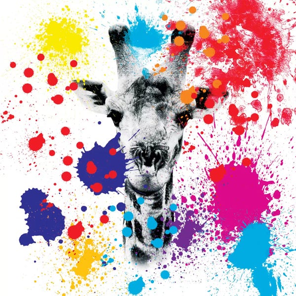 Color Pop Photography: Giraffe III by Philippe Hugonnard