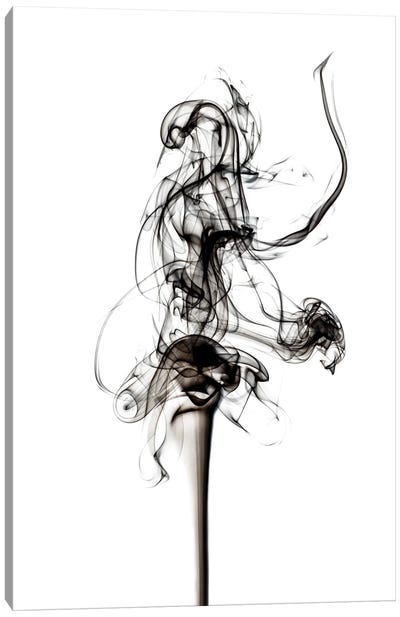 Abstract Black Smoke - Prima Ballerina Canvas Art Print - Abstract Smoke
