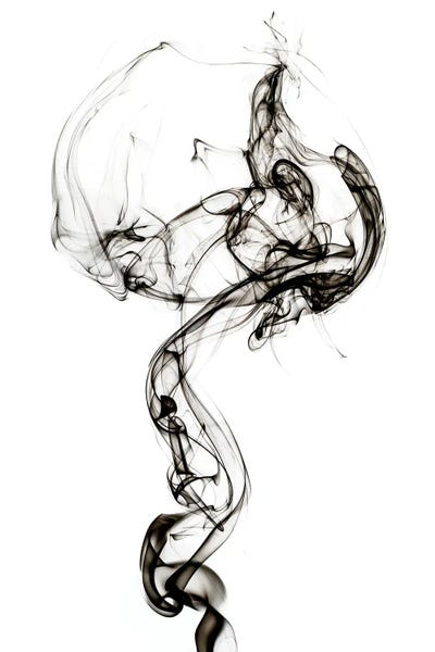 Medusa: Abstract Black Smoke - Medusa by Philippe Hugonnard