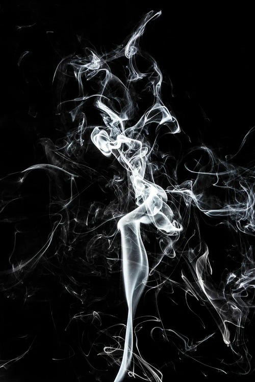 Abstract White Smoke - The Dancer by Philippe Hugonnard wall art