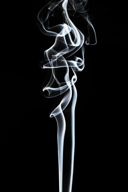 Abstract White Smoke - Sensual by Philippe Hugonnard wall art