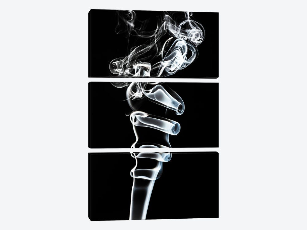 Abstract White Smoke - Ice Cream by Philippe Hugonnard 3-piece Canvas Print