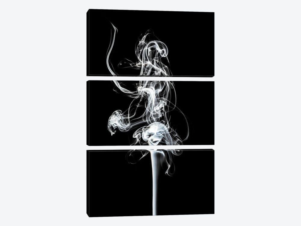 Abstract White Smoke - Prima Ballerina by Philippe Hugonnard 3-piece Canvas Art