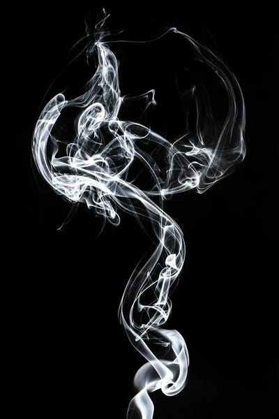 Medusa: Abstract White Smoke - Medusa by Philippe Hugonnard