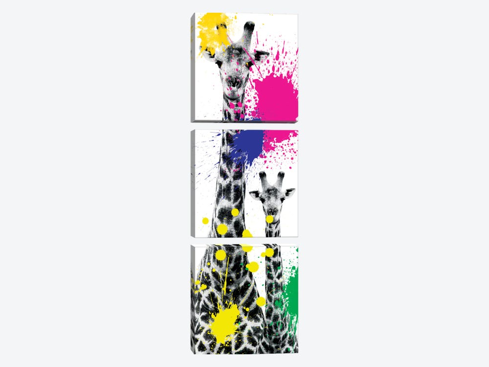 Giraffes III by Philippe Hugonnard 3-piece Canvas Art