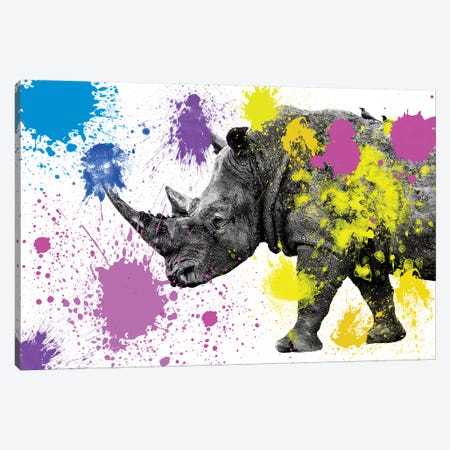 Rhino  Canvas Print #PHD237} by Philippe Hugonnard Canvas Wall Art