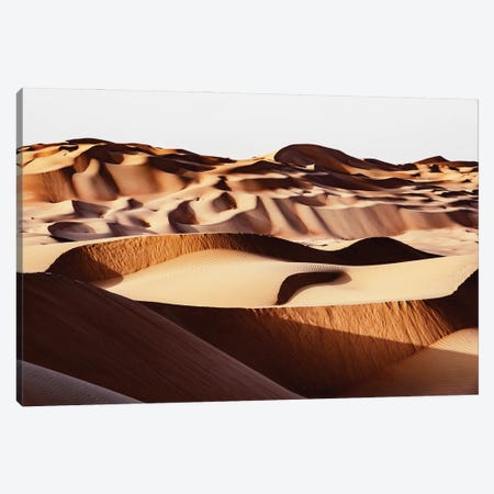 Wild Sand Dunes - Sunset Canvas Print #PHD2391} by Philippe Hugonnard Art Print