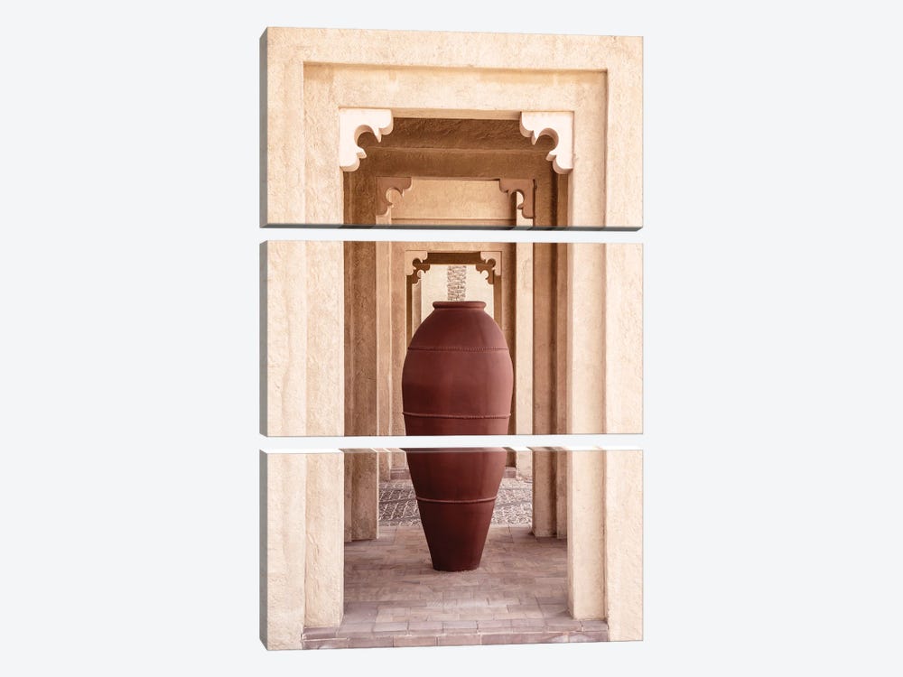 Desert Home - Terracotta Jar by Philippe Hugonnard 3-piece Art Print