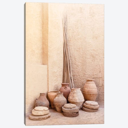 Desert Home - Antique Jars Canvas Print #PHD2401} by Philippe Hugonnard Canvas Art Print