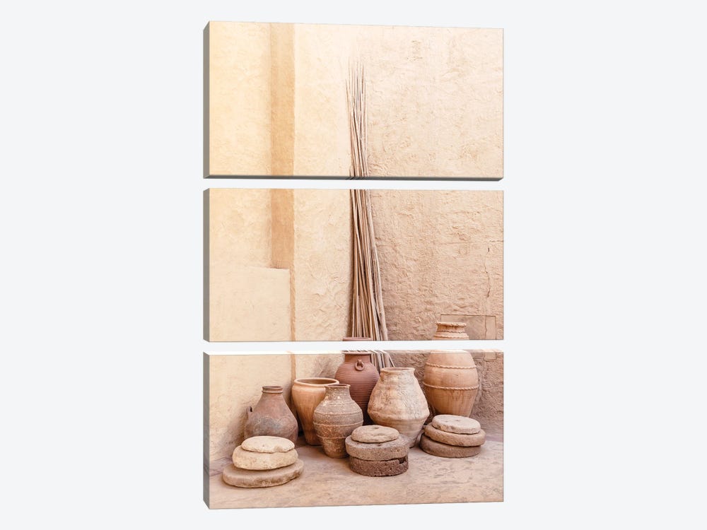 Desert Home - Antique Jars by Philippe Hugonnard 3-piece Canvas Artwork