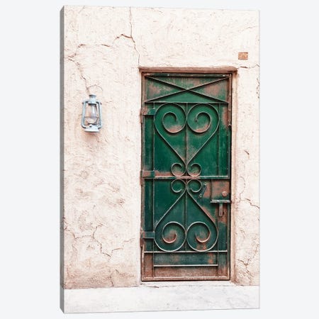 Desert Home - Old Green Door Canvas Print #PHD2404} by Philippe Hugonnard Canvas Artwork
