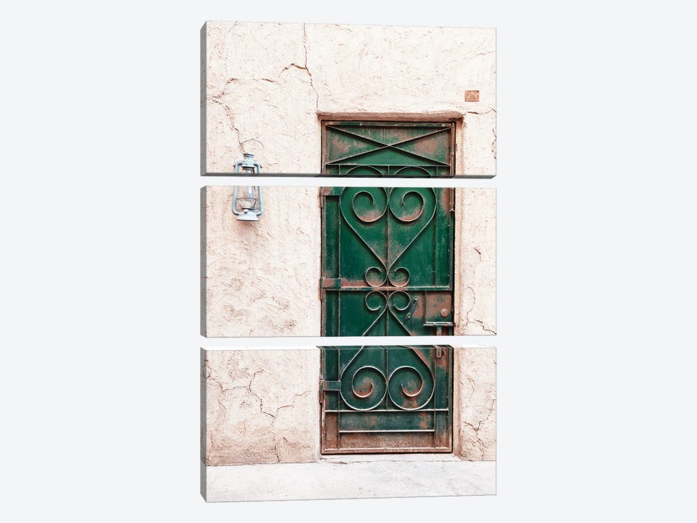 Desert Home - Old Green Door by Philippe Hugonnard 3-piece Art Print