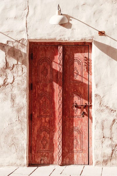 Desert Home - Old Red Door by Philippe Hugonnard canvas print