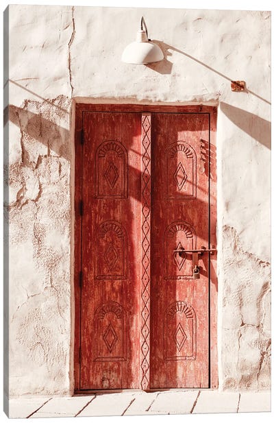Desert Home - Old Red Door Canvas Art Print - Desert Home