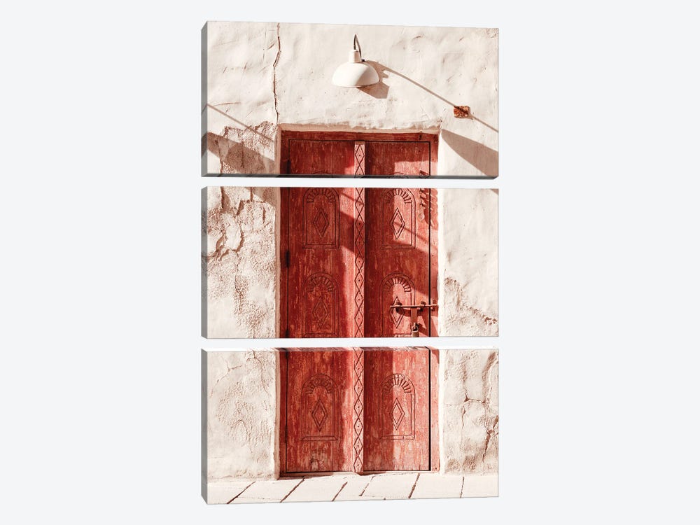 Desert Home - Old Red Door by Philippe Hugonnard 3-piece Canvas Art