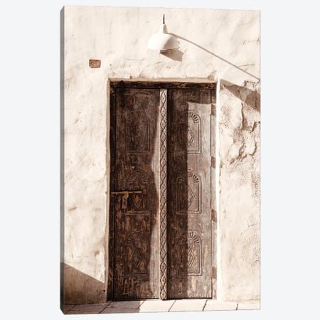 Desert Home - Old Brown Door Canvas Print #PHD2410} by Philippe Hugonnard Canvas Wall Art