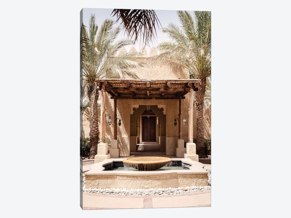 Desert Home - Between Two Palm Trees by Philippe Hugonnard 1-piece Canvas Art Print