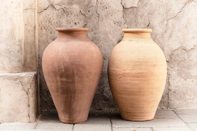 Desert Home - Two Antique Jars by Philippe Hugonnard wall art