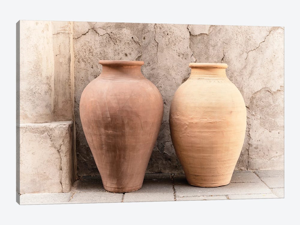 Desert Home - Two Antique Jars by Philippe Hugonnard 1-piece Canvas Artwork