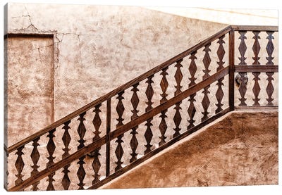 Desert Home - Climbing Stairs Canvas Art Print - Stairs & Staircases