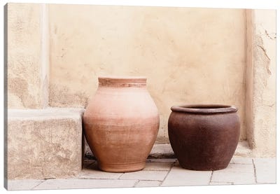 Desert Home - Terracotta Pots Canvas Art Print - Pottery Still Life