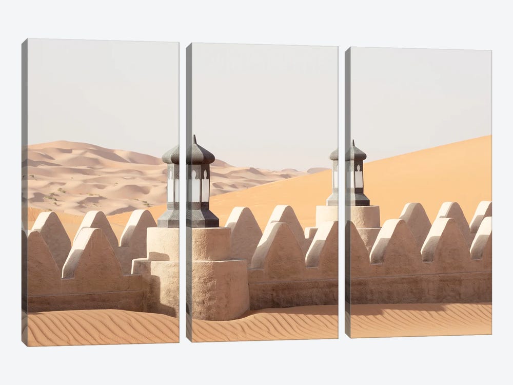 Desert Home - Between Two Lanterns by Philippe Hugonnard 3-piece Canvas Art