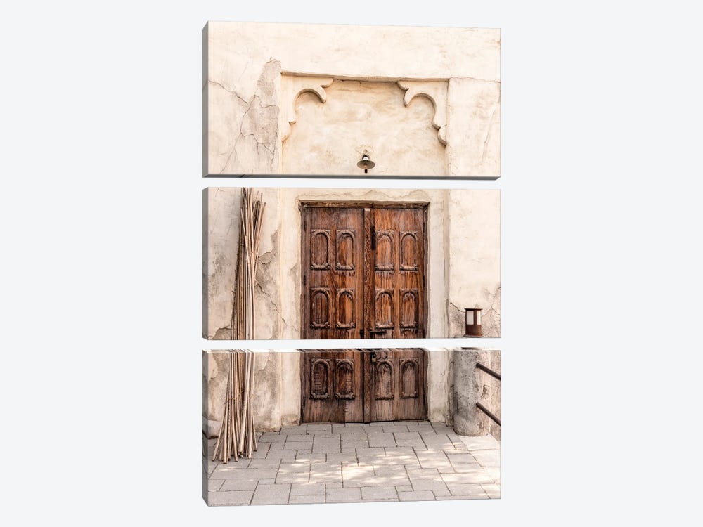 Desert Home - Old Doorway by Philippe Hugonnard 3-piece Canvas Art Print