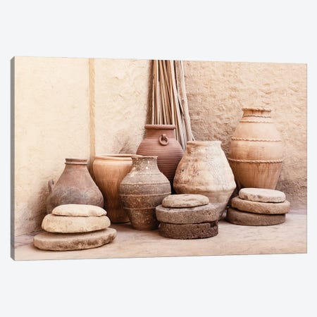 Desert Home - Antique Pots And Jars Canvas Print #PHD2432} by Philippe Hugonnard Canvas Wall Art