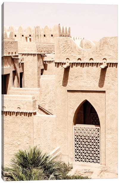 Desert Home - Terracotta Facades Canvas Art Print - Middle Eastern Décor