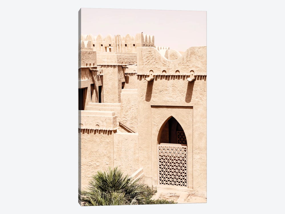 Desert Home - Terracotta Facades by Philippe Hugonnard 1-piece Canvas Art Print