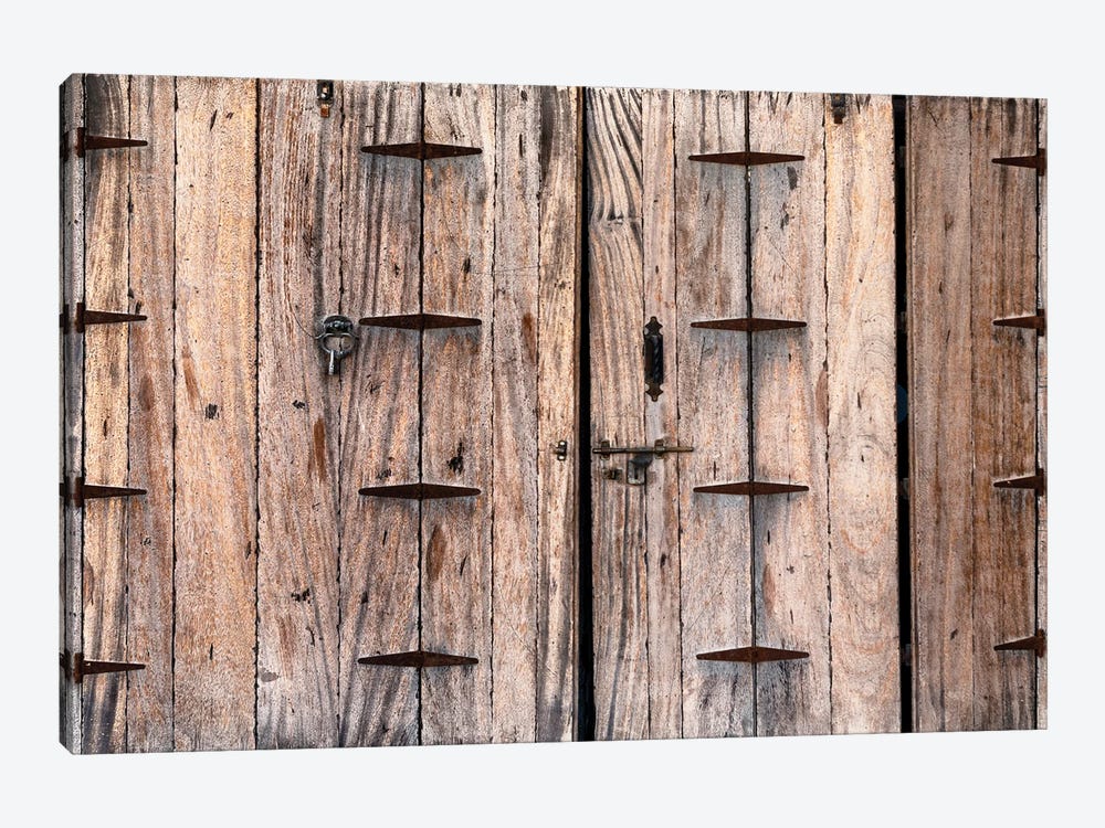 Desert Home - Vintage Wooden Door by Philippe Hugonnard 1-piece Art Print
