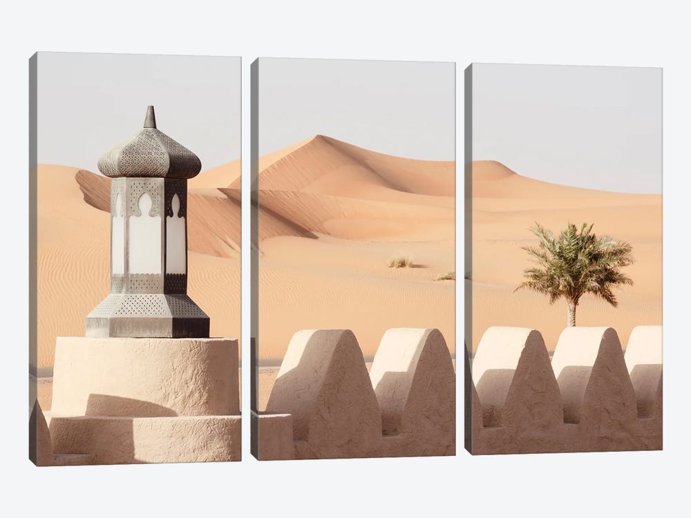 Desert Home - Behind The Wall by Philippe Hugonnard 3-piece Art Print