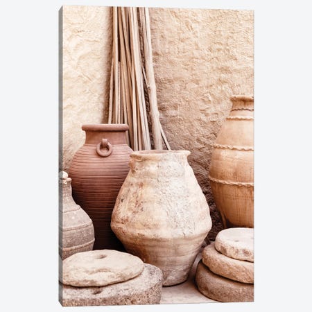 Desert Home - Antique Terracotta Jars Canvas Print #PHD2467} by Philippe Hugonnard Canvas Wall Art
