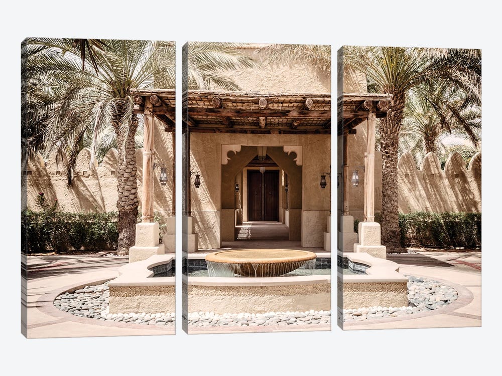 Desert Home - Entrance To Paradise by Philippe Hugonnard 3-piece Canvas Art Print