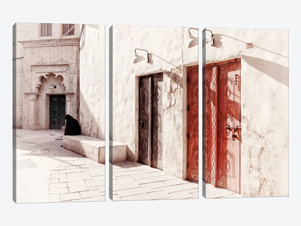 Desert Home - Old Dubai by Philippe Hugonnard 3-piece Canvas Print