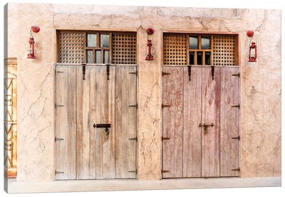 Desert Home - Double Entry Canvas Art Print - Middle Eastern Décor