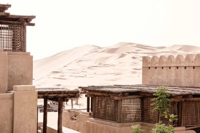 Desert Home - Between Two Buildings by Philippe Hugonnard art print