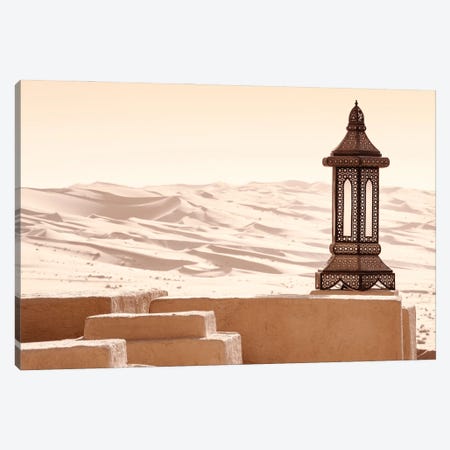 Desert Home - Lantern Sunrise Canvas Print #PHD2491} by Philippe Hugonnard Canvas Art