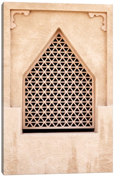 Desert Home - Oriental Window Canvas Art Print - Desert Home