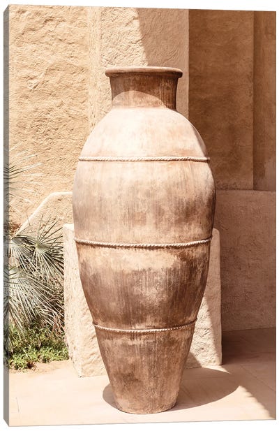 Desert Home - Antique Terracotta Jar Canvas Art Print - Middle Eastern Décor