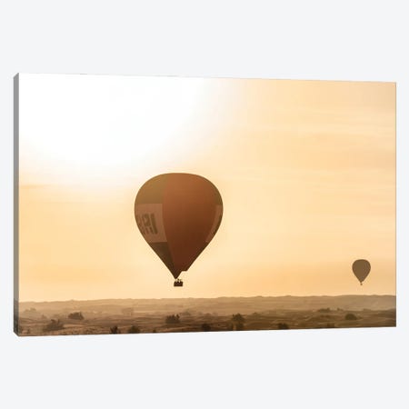 Dubai UAE - Hot Air Balloons Sunrise Canvas Print #PHD2500} by Philippe Hugonnard Canvas Artwork