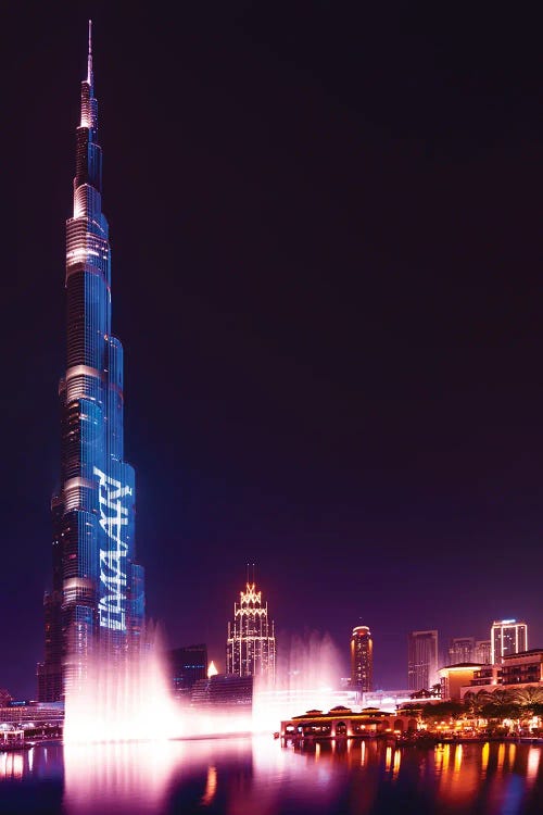 Dubai UAE - Burj Khalifa By Night