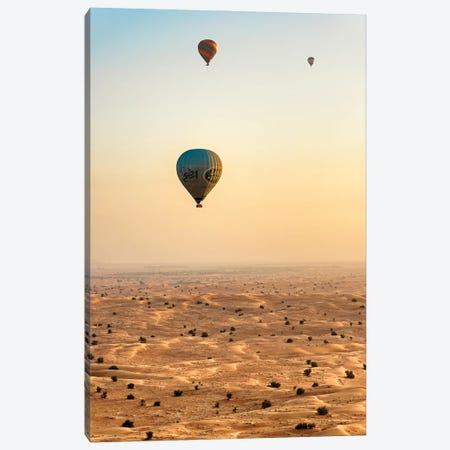 Dubai UAE - Wonderful Hot Air Balloons Sunrise Canvas Print #PHD2503} by Philippe Hugonnard Canvas Wall Art