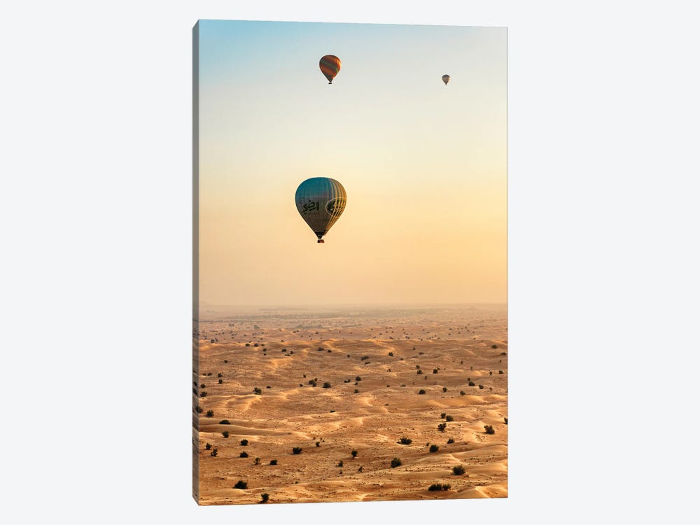Dubai UAE - Wonderful Hot Air Balloons Sunrise by Philippe Hugonnard 1-piece Canvas Art Print