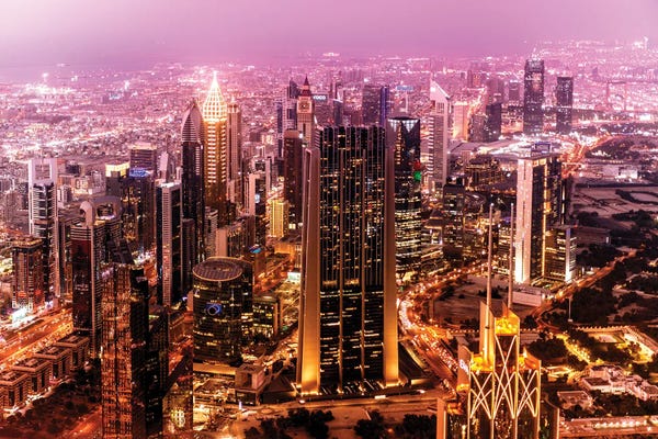 United Arab Emirates: Dubai UAE - At Night by Philippe Hugonnard